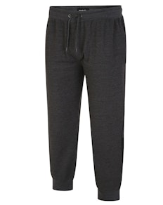 Bigdude Contrast Joggers with Side Seam Piping Charcoal Marl/Black